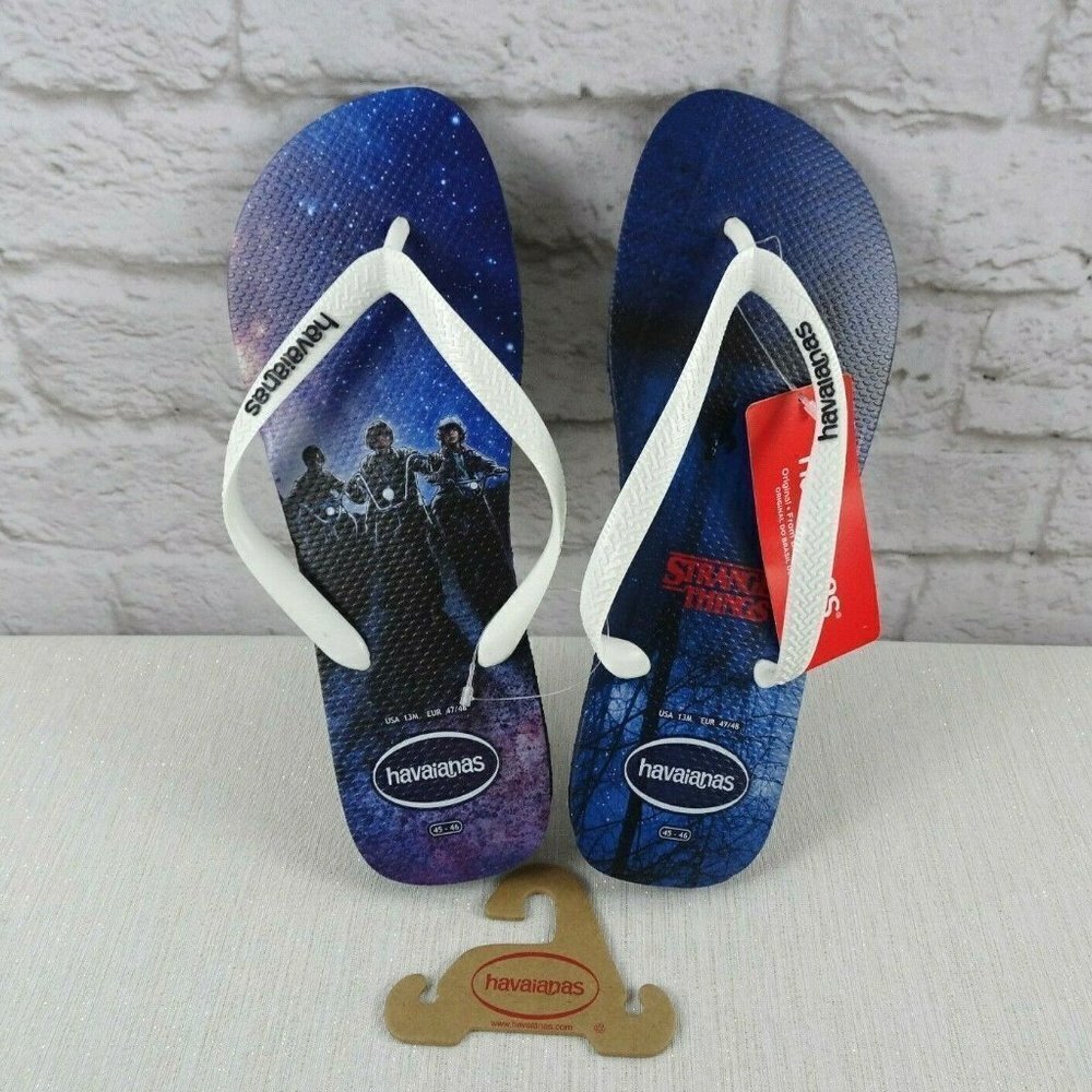 Clearance!💎5/$25 New HAVAIANAS Flip Flop Stranger Things Brazil 13